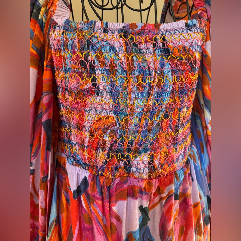 Farm Rio Stunning Tropical Banana Maxi Dress - Picture 2 of 5